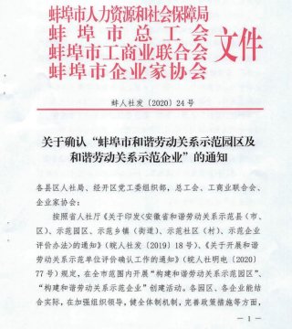 盛世新能源榮獲“全市和諧勞動關(guān)系示范企業(yè)”稱號